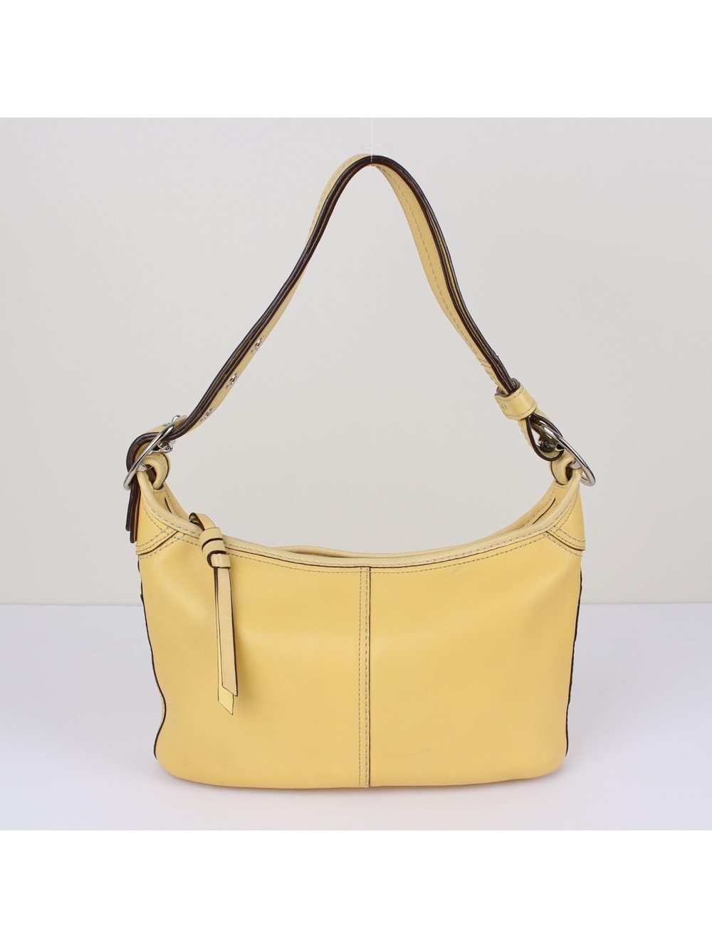 Coach F13354 Soho Yellow Burnished Glove Tanned Leather Shoulder Hobo Bag